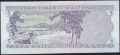 6.Emisyon 2.Tertip 5 Lira G34 089087 Çil