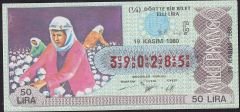 1980 19 Kasım Çeyrek Bilet - Ç Serisi