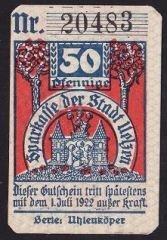 Almanya 50 Pfennig Notgeld 1922 Çil