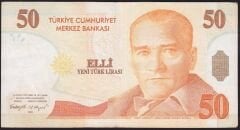 8.Emisyon 50 YTL C29 329970 Çok Temiz