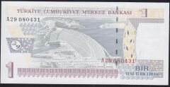 8.Emisyon 1 YTL A29 080431 Çil