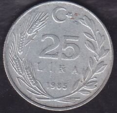 1985 Yılı 25 Lira