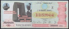 2004 19 MART YARIM BİLET Z SERİSİ