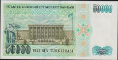 7.Emisyon 1.Tertip 50000 Lira I44 478736 Çil