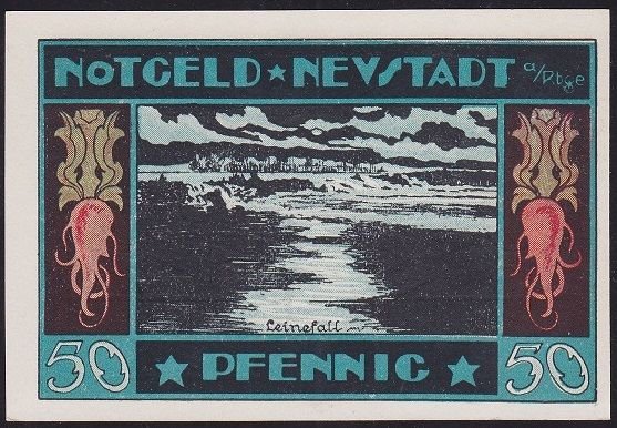 Almanya 50 Pfennig Notgeld 1922 Çil