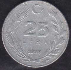 1986 Yılı 25 Lira