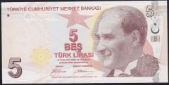 9.Emisyon 1.Tertip 5 Lira A126 030999 Çil