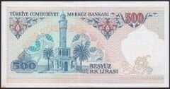 7.Emisyon 2.Tertip 500 Lira E05 434317 Çilaltı Çil