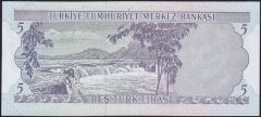 6.Emisyon 2.Tertip 5 Lira G12 461702 Çilaltı Çil