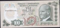 6.Emisyon 2.Tertip 100 Lira H76 687706 Çilaltı Çil