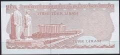 6.Emisyon 3.Tertip 20 Lira G69 194724 Çil