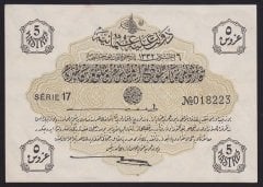 REŞAT 5 KURUŞ 6 AĞUSTOS 1332 SERİ 17 18223 ÇİLALTI eski kağıt para fiyatları