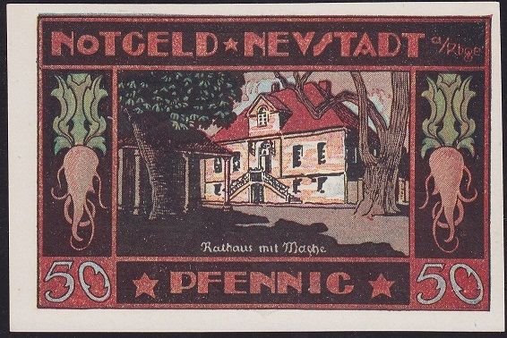 Almanya 50 Pfennig Notgeld 1922 Çil