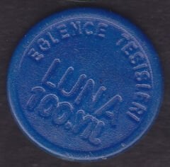 Luna 100.yıl Lunapark Jetonu Mavi