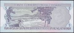 6.Emisyon 2.Tertip 5 Lira G10 396304 Çil