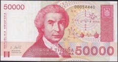 Hırvatistan 50000 Dinar 1993 Çok Çok Temiz+