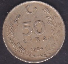 1984 Yılı 50 Lira Çok Temiz