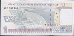 8.Emisyon 1 YTL A28 932762 Çil