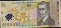Romanya 500.000 Lei 2000 Çok Çok Temiz+ Polimer
