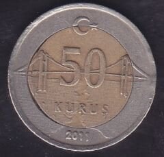 2011 Yılı 50 Kuruş  Erör