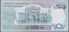 6.Emisyon 2.Tertip 500 Lira F86 046813 Çok Temiz - Çok Çok Temiz