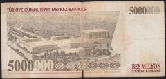 7.Emisyon 5 000 000 Lira A73 579100 Temiz