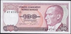 7.Emisyon 2.Tertip 100 Lira F47 478161 Çilaltı Çil