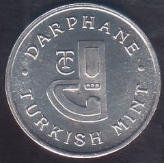 DARPHANE JETONU 2002 GÜMÜŞ ÇİL PLASTİK KUTUSUNDA