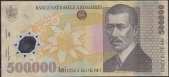 Romanya 500000 Lei 2000 Polymer Çok Temiz +