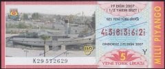 2007 19 EKİM YARIM BİLET - Y SERİSİ