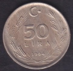 1984 Yılı 50 Lira Çok Çok Temiz