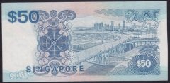 Singapur 50 Dolar 1987 Çok Çok Temiz+ Pick 22