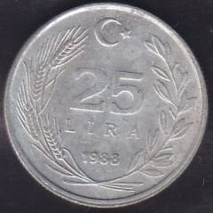 1988 Yılı 25 Lira