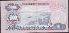 6.EMİSYON 3.TERTİP 1000 LİRA F05 153409 ÇOK TEMİZ ( DÜZLENMİŞ )