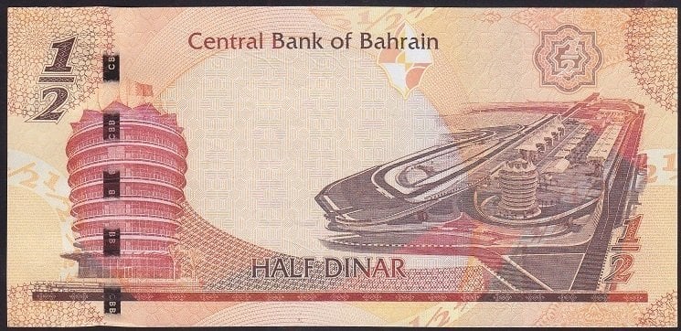 Bahreyn 1/2 Dinar 2006 Çilaltı Çil Pick 30
