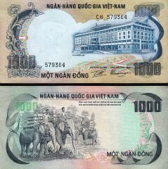 Vietnam ( Güney ) 1000 Dong 1972 Çil Pick 34