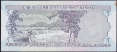 6.Emisyon 2.Tertip 5 Lira G83 165373 Çilaltı Çil