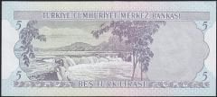 6.Emisyon 1.Tertip 5 Lira F25 262062 Çok Çok Temiz+