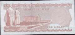6.Emisyon 3.Tertip 20 Lira G42 906424 Çok Çok Temiz+