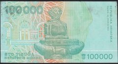 Hırvatistan 100000 Dinar 1993 Çok Temiz+