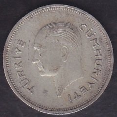 1936 YILI 50 KURUŞ GÜMÜŞ eski para alan yerler