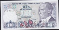 7.EMİSYON 1.TERTİP 1000 LİRA D78 051247 ÇİL
