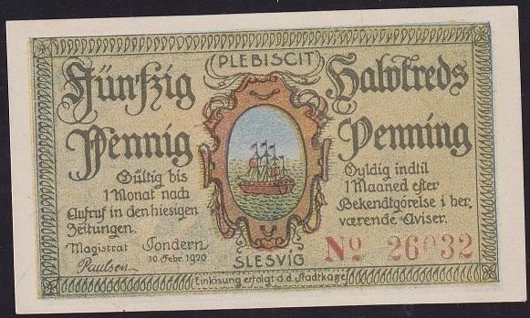 Almanya 50 Pfennig Notgeld 1920 Çil