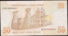 8.Emisyon 50 YTL C39 845662 Çok Temiz