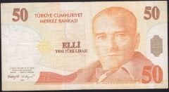 8.Emisyon 50 YTL C39 845662 Çok Temiz