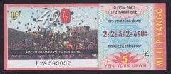 2007 9 EKİM YARIM BİLET
