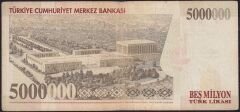 7.Emisyon 5 000 000 Lira A55 467264 Çok Temiz