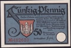 Almanya 50 Pfennig Notgeld 1921 Çil