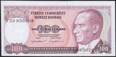 7.Emisyon 2.Tertip 100 Lira F39 930268 Çilaltı Çil