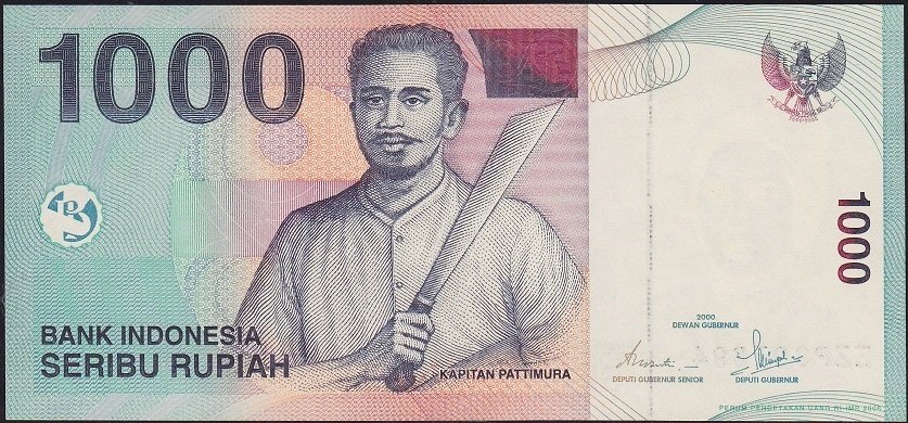 Endonezya 1000 Rupiah 2000 / 2008 ÇİL Pick 141i